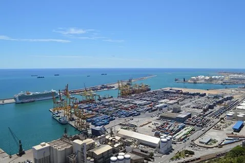 International cargo in Barcelona Port
